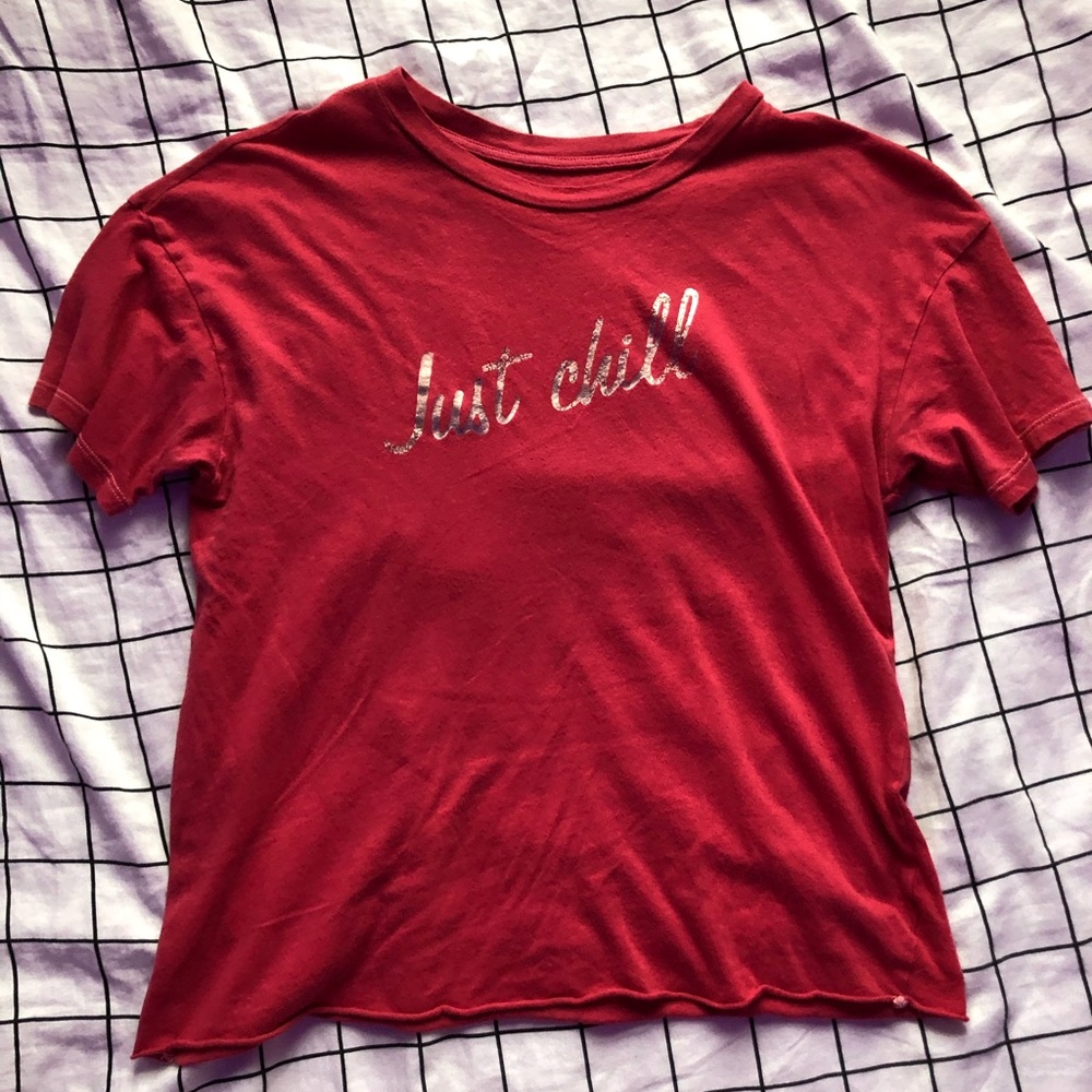 american eagle just chill shirt